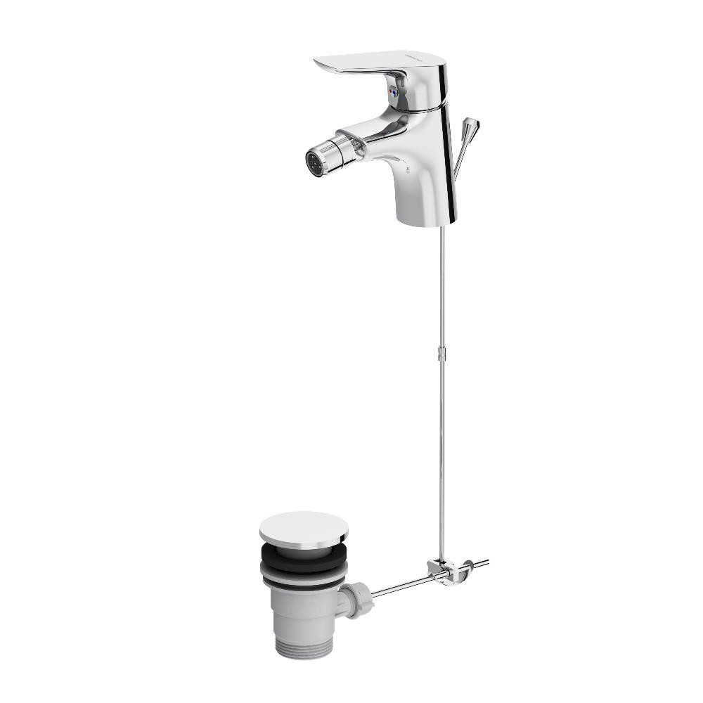 Смеситель для биде Damixa Jupiter 770240000 с донным клапаном, хром