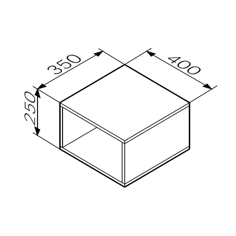 Ниша для хранения подвесная белая 40см Am.pm Func M8FOH0401WG