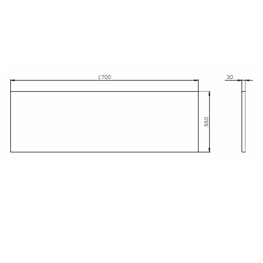 Фронтальная панель для акриловой ванны 170см Am.pm X-Joy W94A-170-075W-P