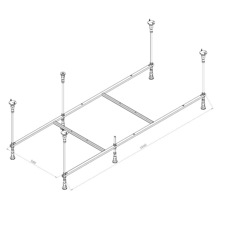 Каркас для ванны 170см Am.pm Func W84A-170-070W-R