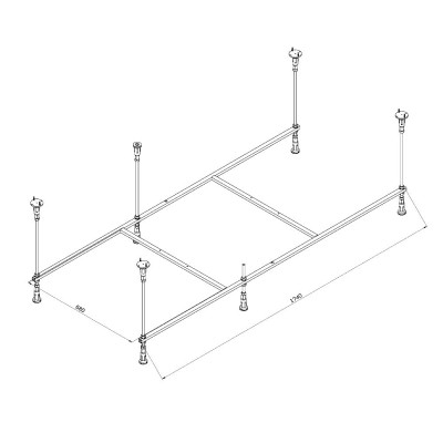 Каркас для ванны 180см Am.pm Func W84A-180-080W-R
