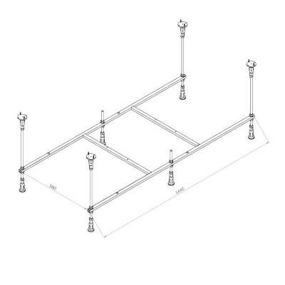 Каркас для ванны 150см Am.pm X-Joy W94A-150-070W-R