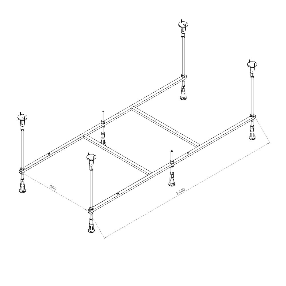 Каркас для ванны 150см Am.pm X-Joy W94A-150-070W-R