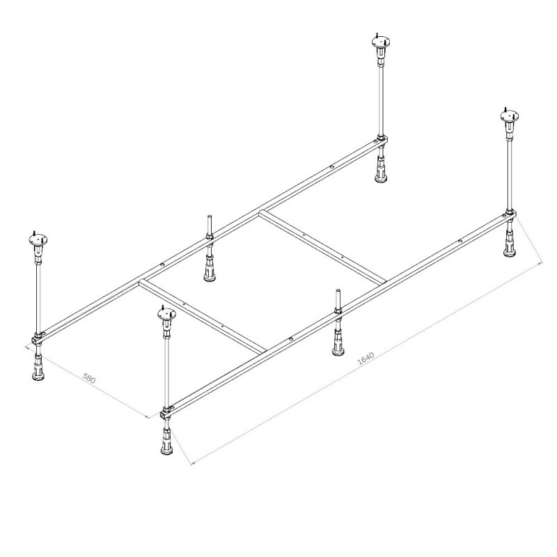 Каркас для ванны 160см Am.pm X-Joy W94A-170-070W-R