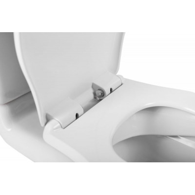 Сиденье дюропласт, soft close, металлическое крепление хром Belbagno BB115SC