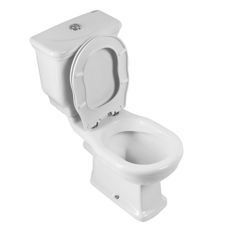 Сиденье дюропласт, soft close, металлическое крепление хром Belbagno BB115SC