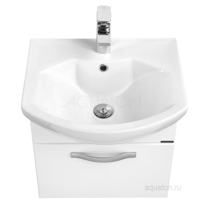 Тумба под раковину белая 50см AQUATON Ария 1A140301AA010