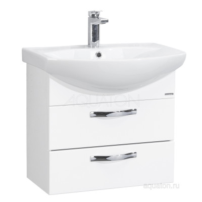 Тумба под раковину белая 50см AQUATON Ария 1A140001AA010