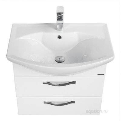 Тумба под раковину белая 50см AQUATON Ария 1A140001AA010