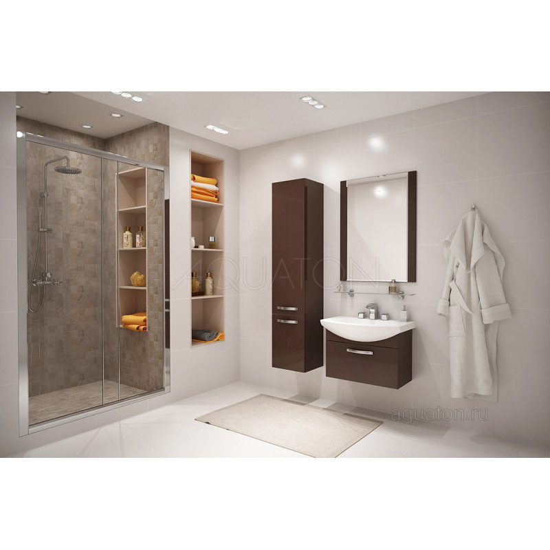 Зеркало коричневое 65см Aquaton Ария 1A133702AA430