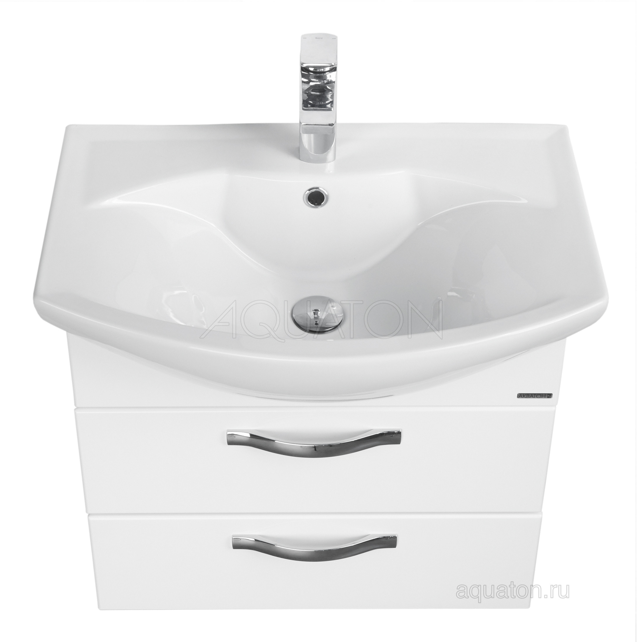 Тумба под раковину белая 65см AQUATON Ария 1A123301AA010
