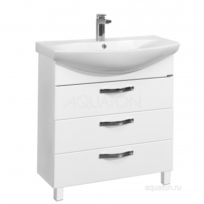 Тумба под раковину белая 65см AQUATON Ария 1A123401AA010