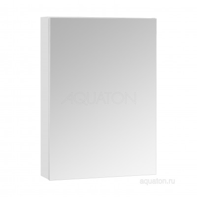 Зеркальный шкаф белый 50см Aquaton Асти 1A263302AX010