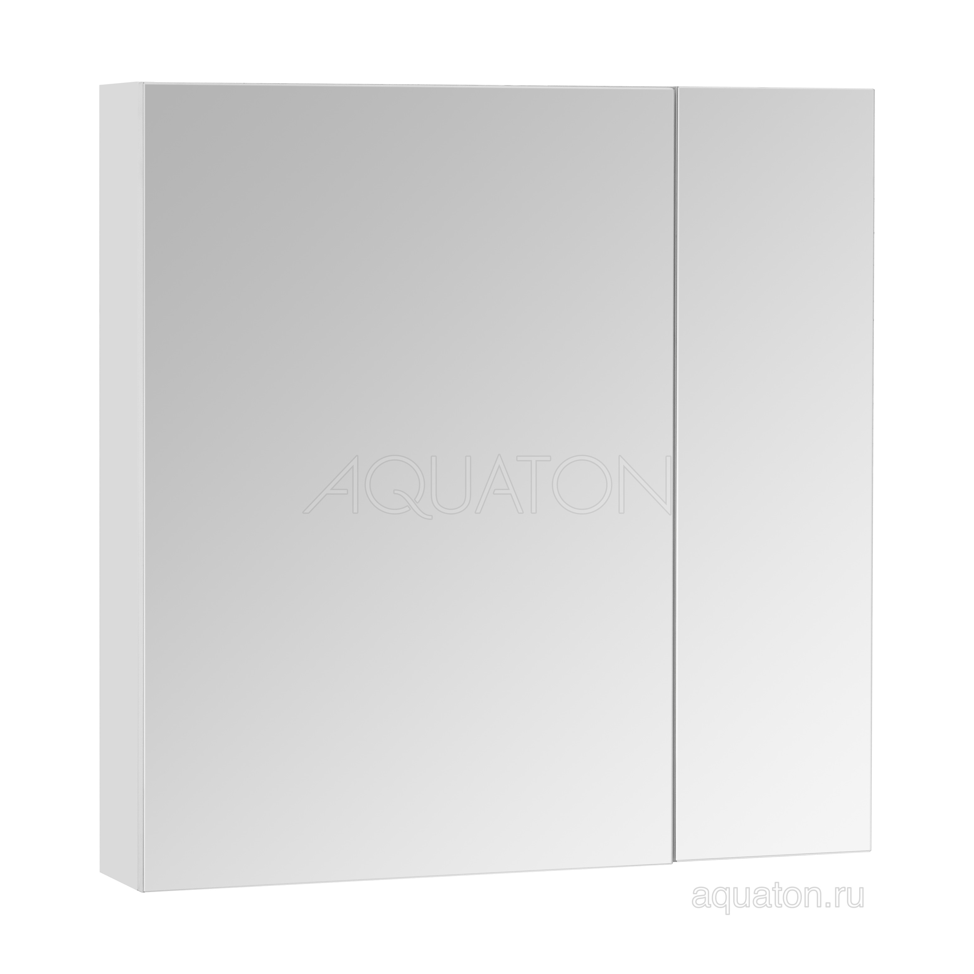 Зеркальный шкаф белый 70см Aquaton Асти 1A263402AX010