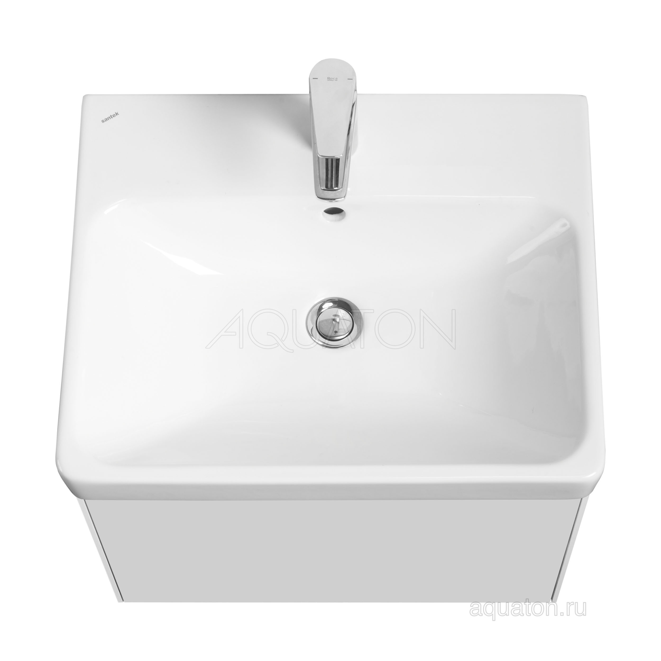 Тумба под раковину белая 55см AQUATON Асти 1A263101AX2B0