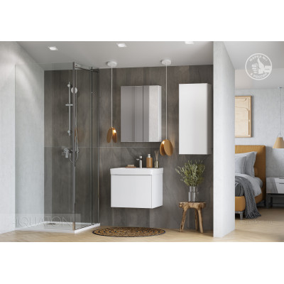 Тумба под раковину белая 55см AQUATON Асти 1A263101AX2B0