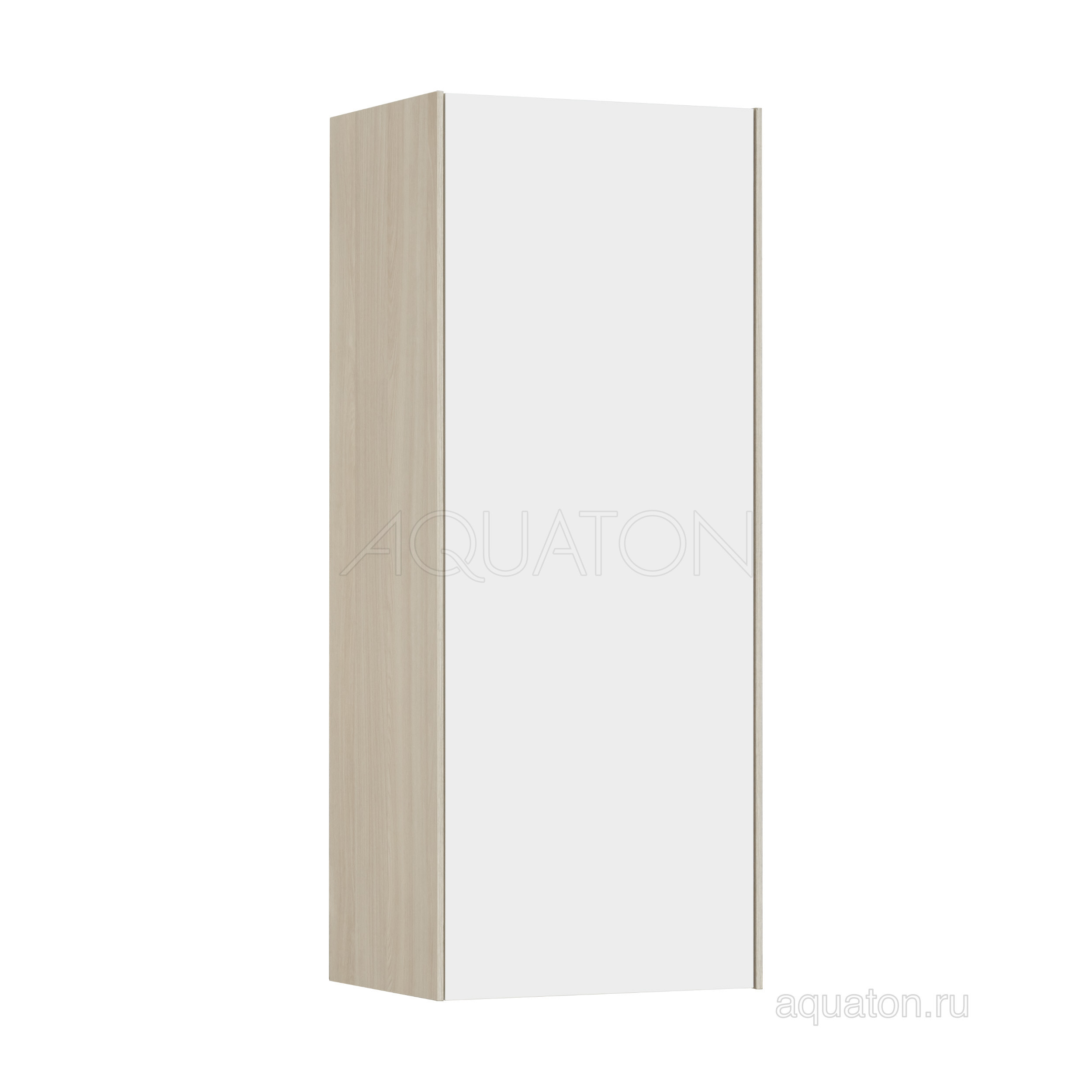 Шкаф-пенал подвесной белый/ясень Aquaton Асти 1A262903AX010