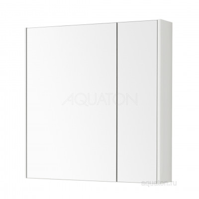 Зеркальный шкаф белый 80см Aquaton Беверли 1A237102BV010