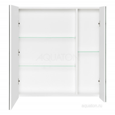 Зеркальный шкаф белый 80см Aquaton Беверли 1A237102BV010