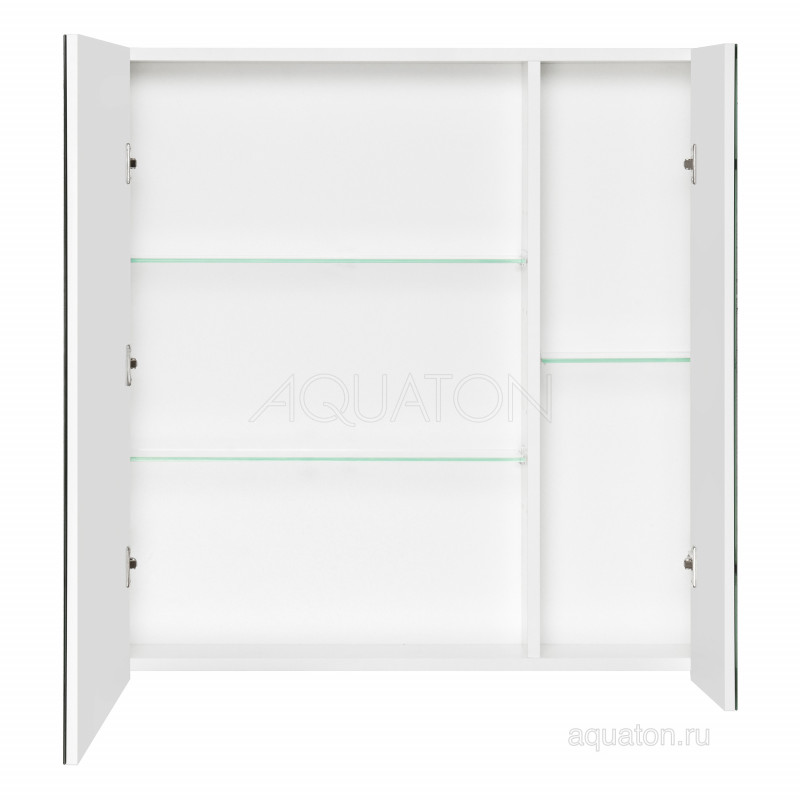 Зеркальный шкаф белый 80см Aquaton Беверли 1A237102BV010