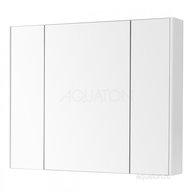 Зеркальный шкаф белый 100см Aquaton Беверли 1A237202BV010
