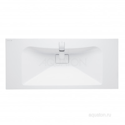 Раковина мебельная белая 100см Aquaton Брук 1A71333KBC010