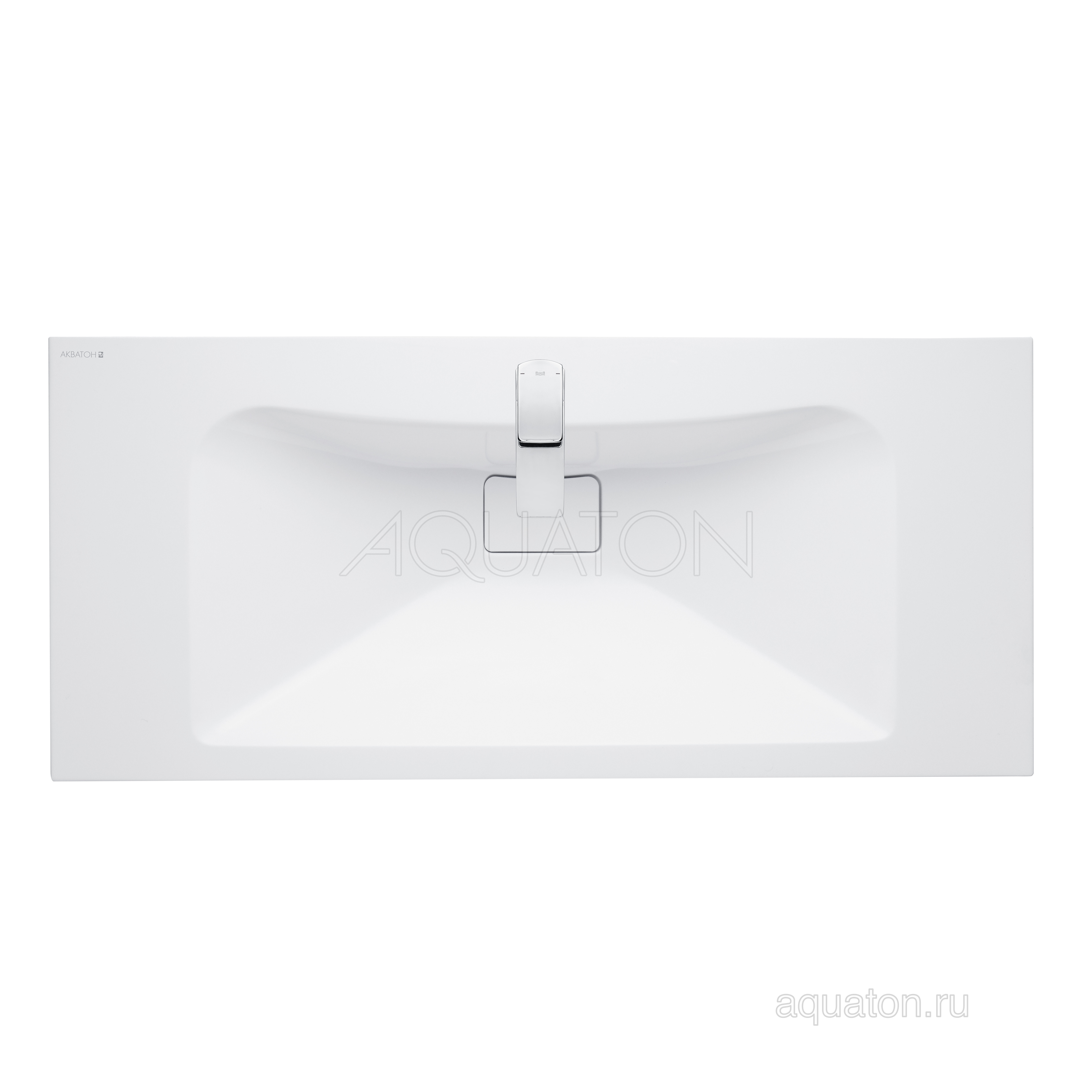 Раковина мебельная белая 100см Aquaton Брук 1A71333KBC010