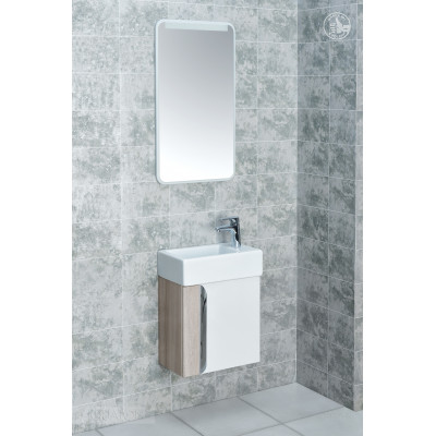 Тумба под раковину белая/ясень 45см AQUATON Верди 1A221401VTD70