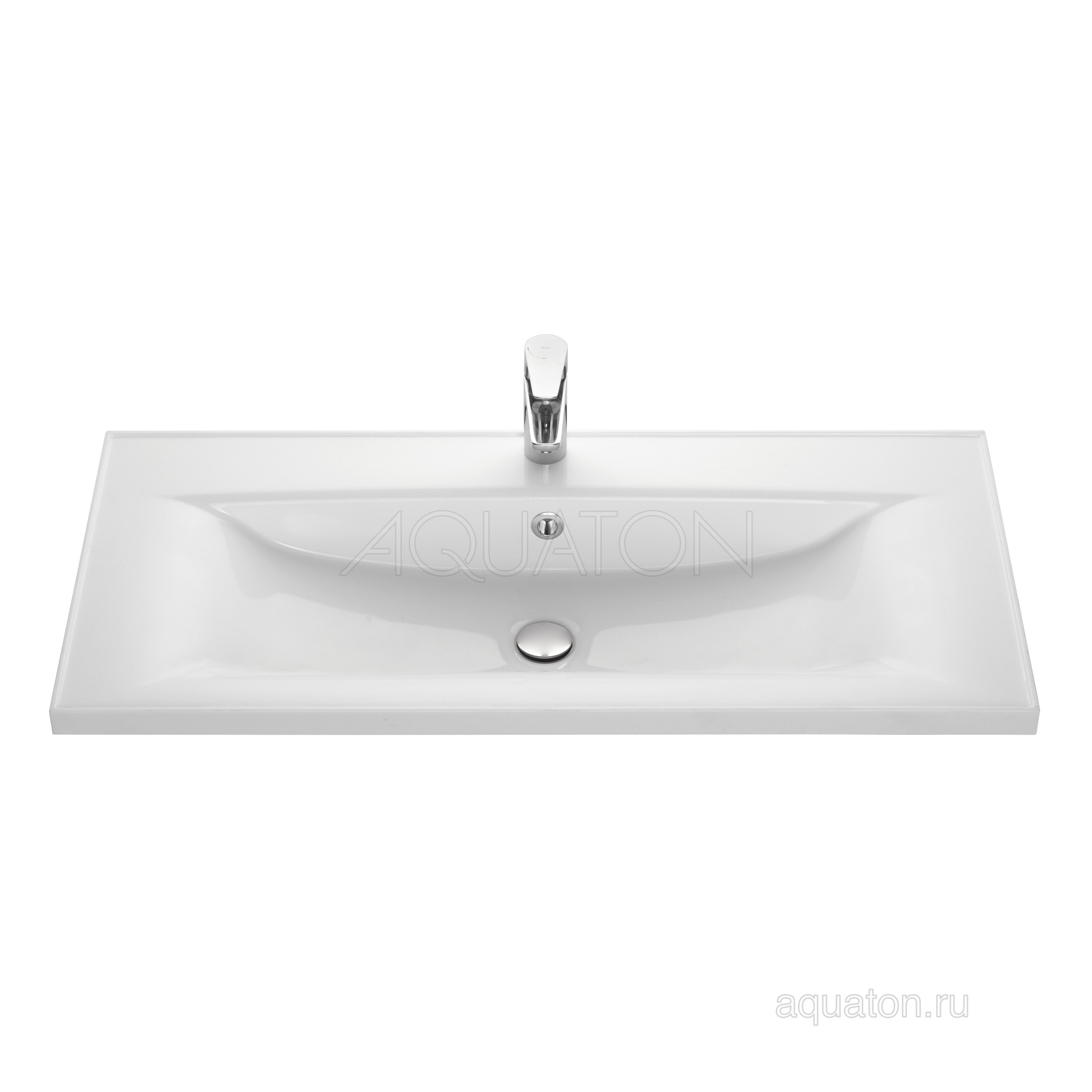 Раковина мебельная белая 100см Aquaton Айрис 1A723031AG010
