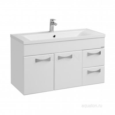 Тумба под раковину белая 100см AQUATON Диор 1A167701DR010