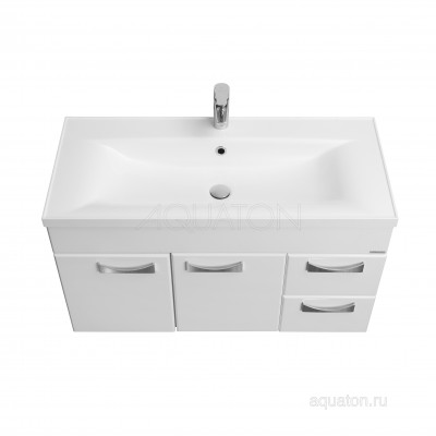 Тумба под раковину белая 100см AQUATON Диор 1A167701DR010