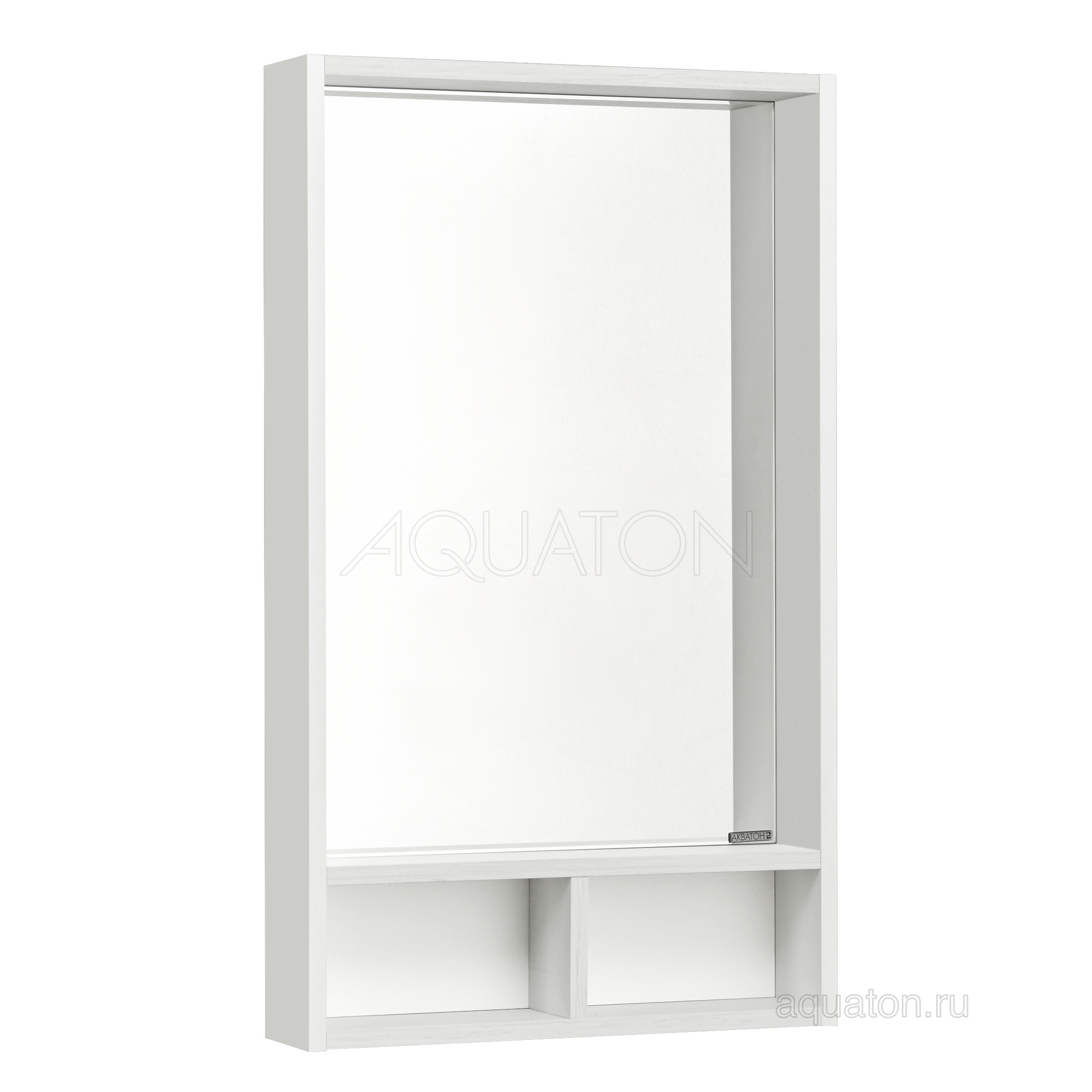 Зеркальный шкаф белый 50см Aquaton Йорк 1A170002YOAY0