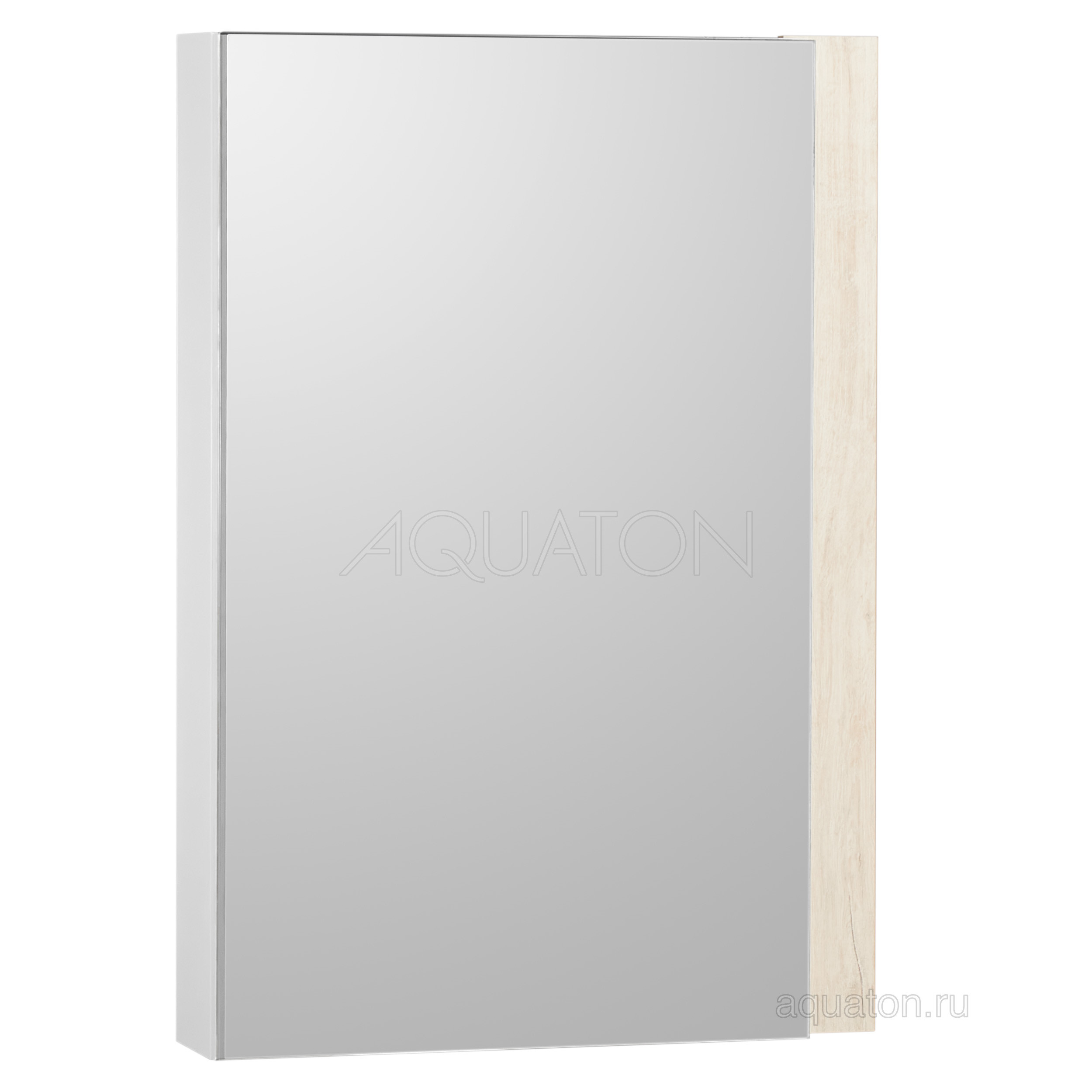 Зеркальный шкаф белый/дуб 55см Aquaton Кантри 1A257702AHB20