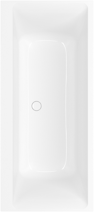 Ванна 170x75см Villeroy&Boch Subway 3.0 Альпийский белый, система наполнения на дне SilentFlow, слив белый, перелив хром