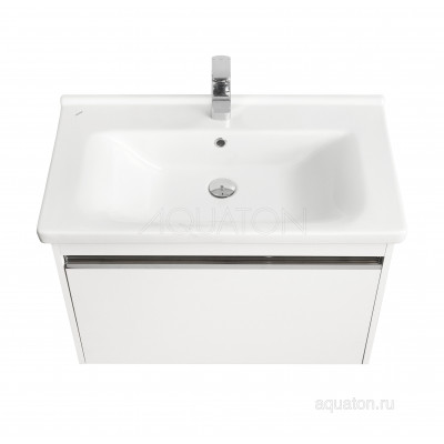 Тумба под раковину белая 80см AQUATON Капри 1A230201KP010