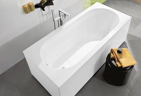Ванна 160x75см Villeroy&Boch Oberon Альпийский белый, с ножками, UBQ160OBE2V-01