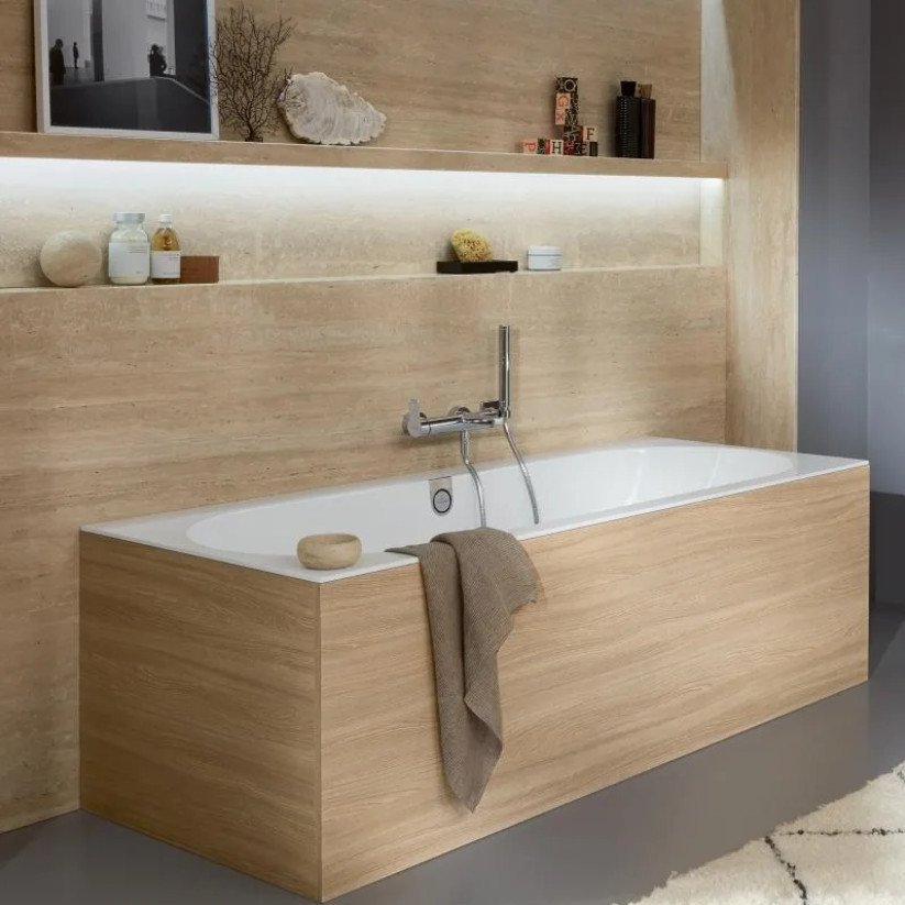 Ванна 190x90см Villeroy&Boch Oberon Stone White, с ножками, UBQ199OBE2V-RW