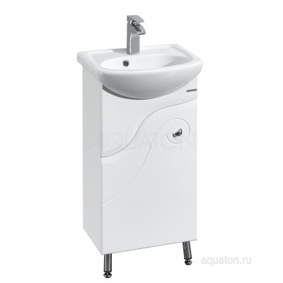 Тумба под раковину белая 45см AQUATON Колибри 1A065201KO01L