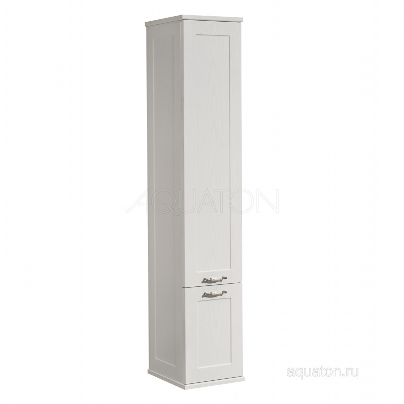 Шкаф-пенал подвесной дуб белый Aquaton Леон 1A186503LBPS0