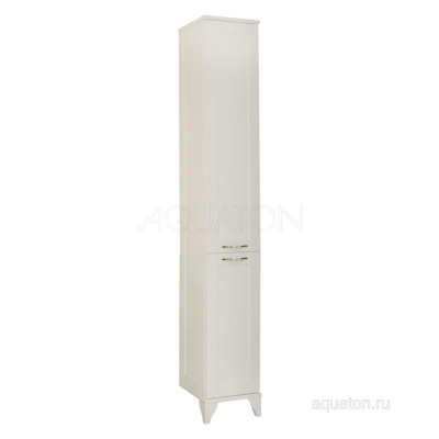 Шкаф-пенал напольный дуб белый Aquaton Леон 1A187903LBPS0