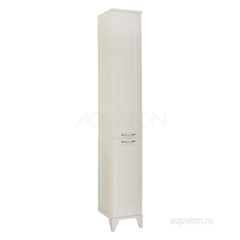 Шкаф-пенал напольный дуб белый Aquaton Леон 1A187903LBPS0