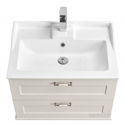 Тумба под раковину дуб белый 65см AQUATON Леон 1A187001LBPS0