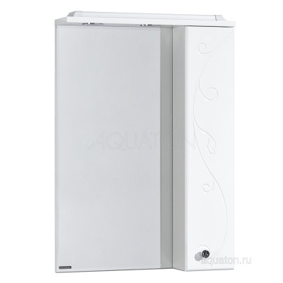 Зеркальный шкаф белый правый 60см Aquaton Лиана 1A162702LL01R