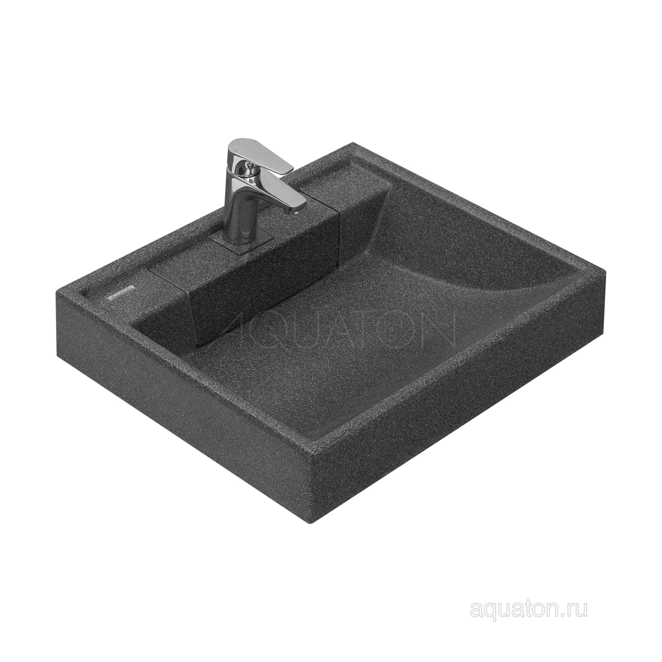 Раковина мебельная графит 60см Aquaton Рейн 1A72103KRW210