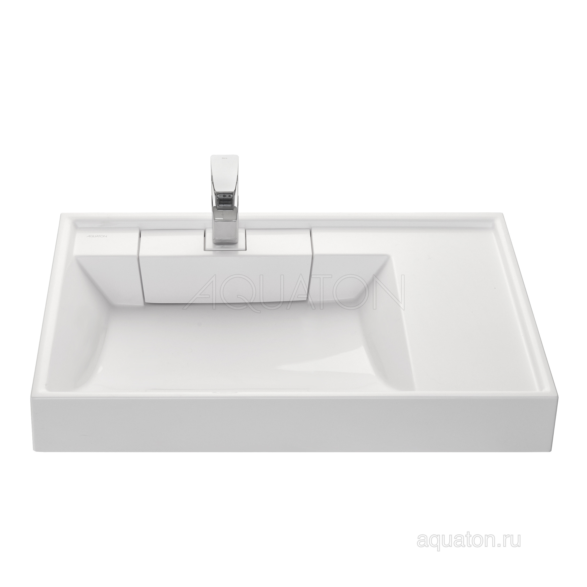 Раковина мебельная белая 80см Aquaton Рейн 1A72113KRW010