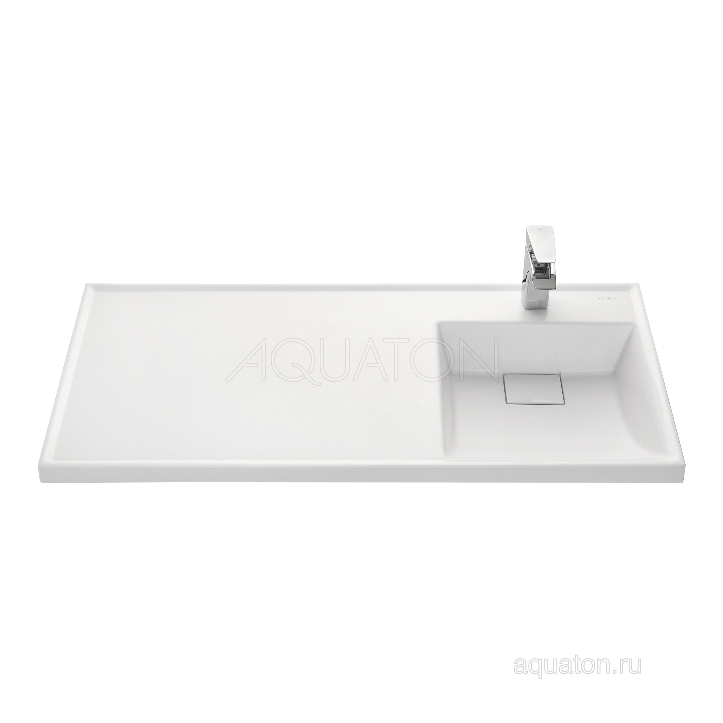 Раковина мебельная белая правая 105см Aquaton Лондри 1A72223KLH010