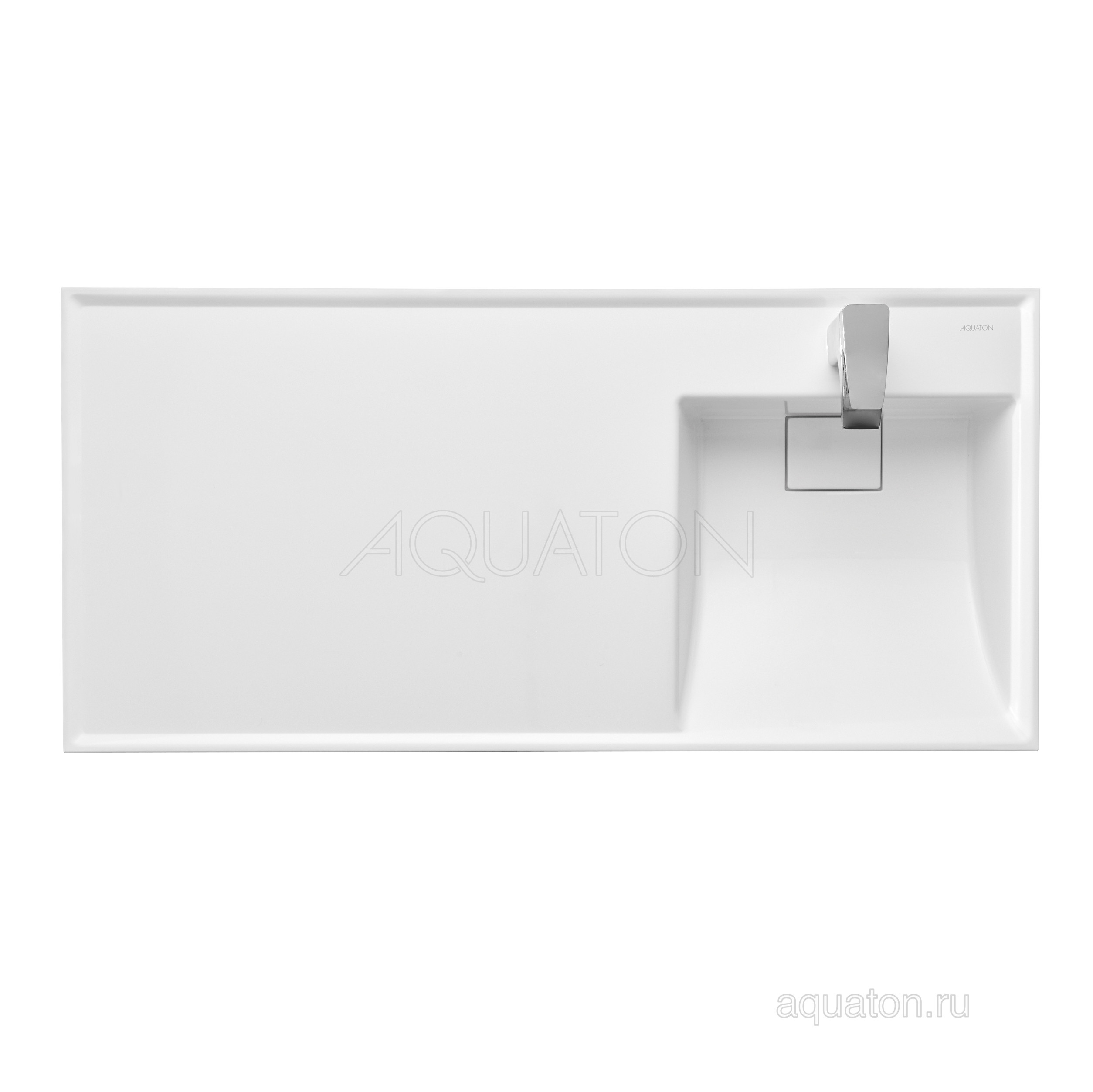 Раковина мебельная белая правая 105см Aquaton Лондри 1A72223KLH010