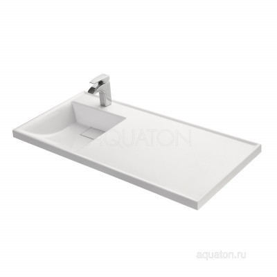 Раковина мебельная белая левая 105см Aquaton Лондри 1A72833KLH01L