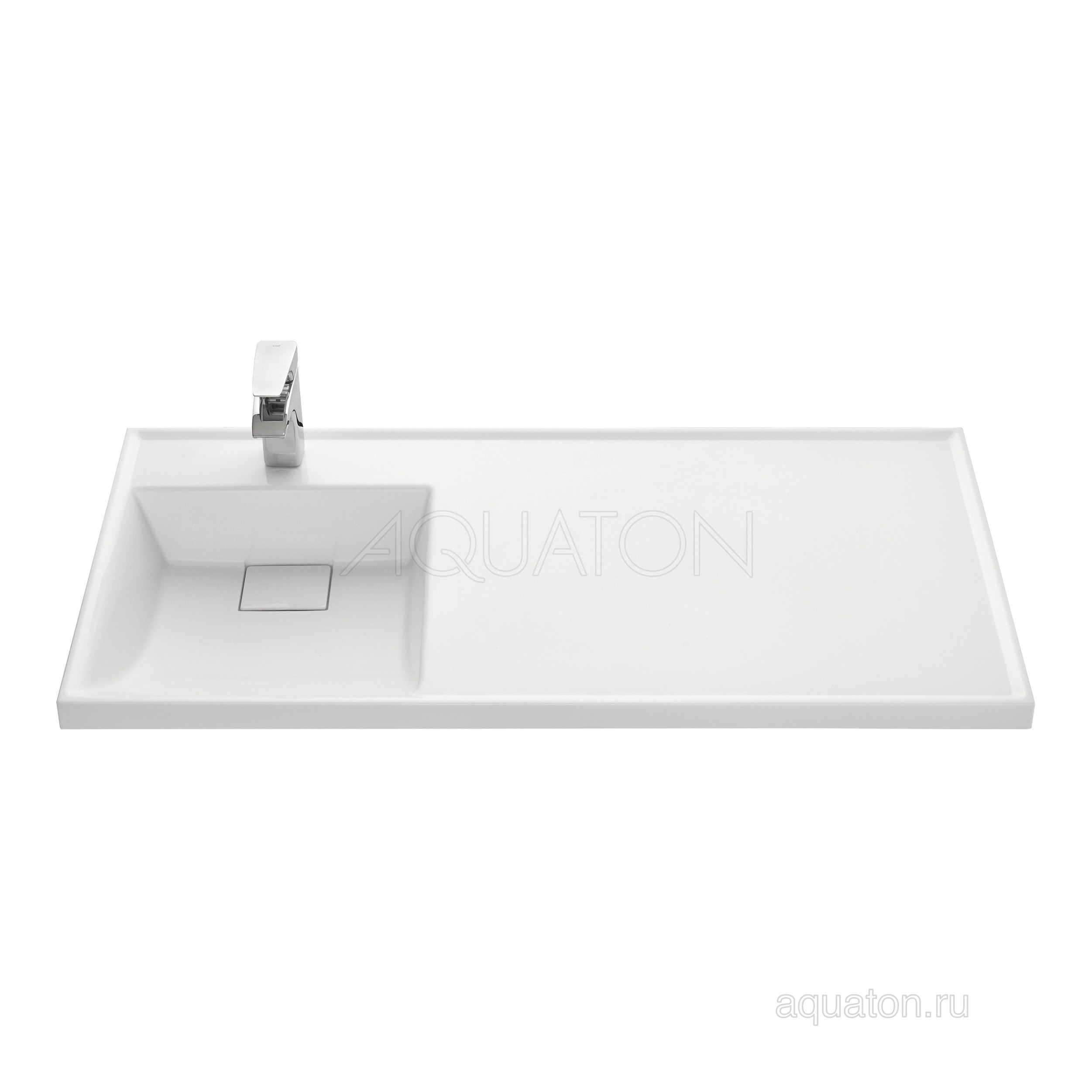 Раковина мебельная белая левая 105см Aquaton Лондри 1A72833KLH01L