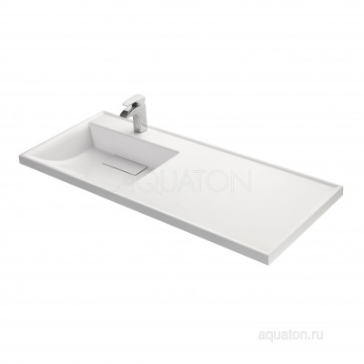 Раковина мебельная белая левая 120см Aquaton Лондри 1A72843KLH01L